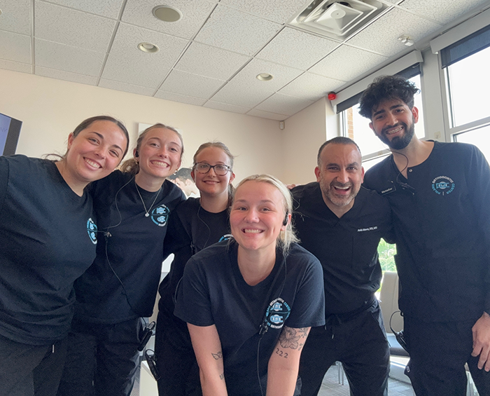 Several smiling team members at Polaris Orthodontic Center in Columbus